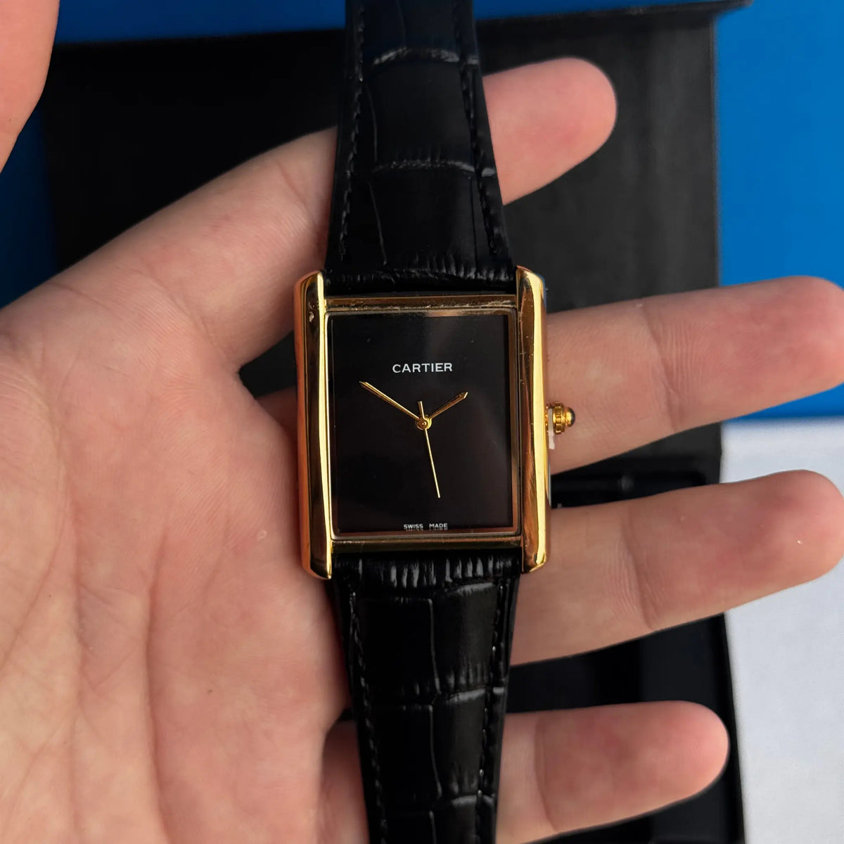 CRTR Tank Black & Gold Dial Old money aesthetic watche