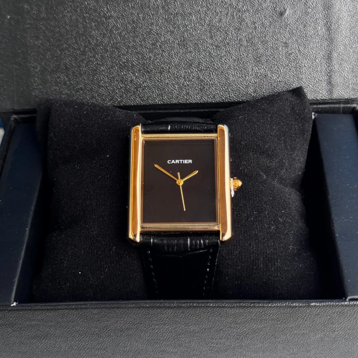 CRTR Tank Black & Gold Dial Old money aesthetic watche