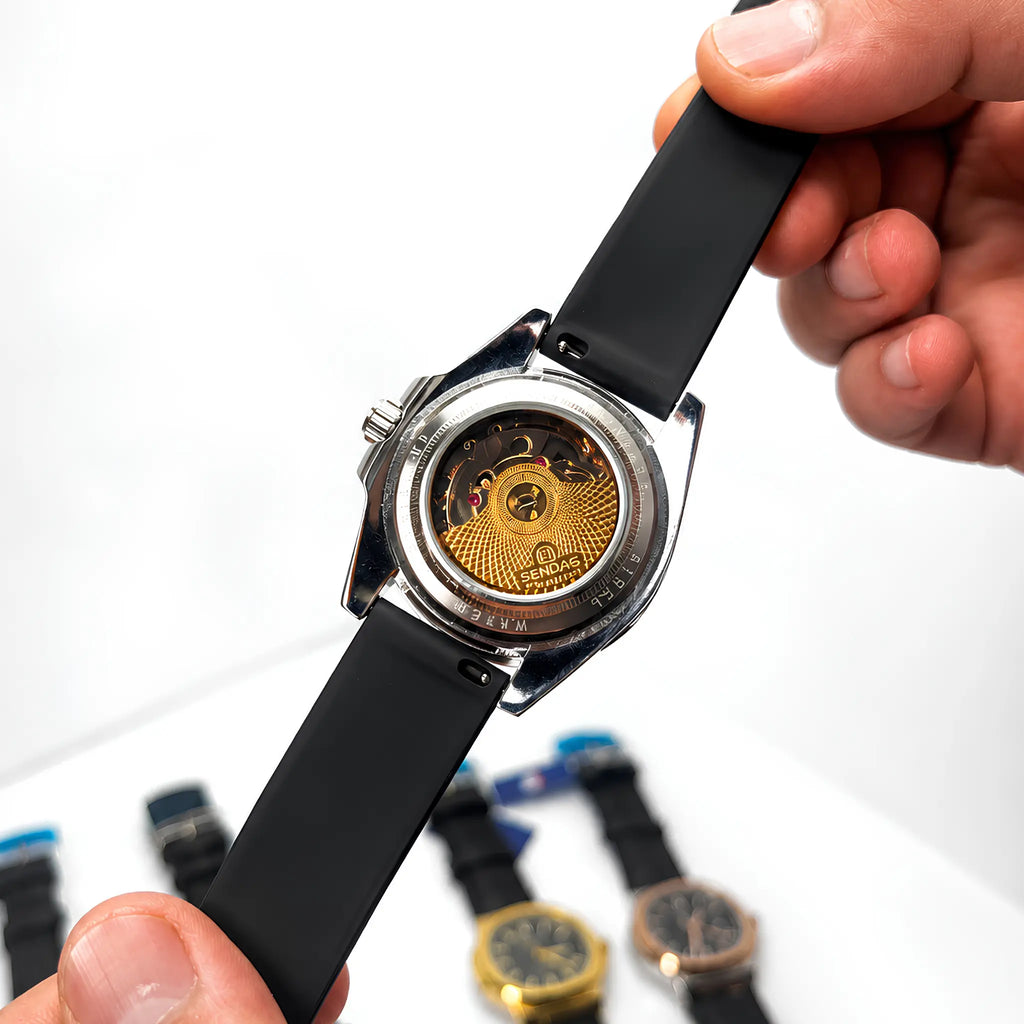 SND Automatic Skeleton Watch – Red Dial