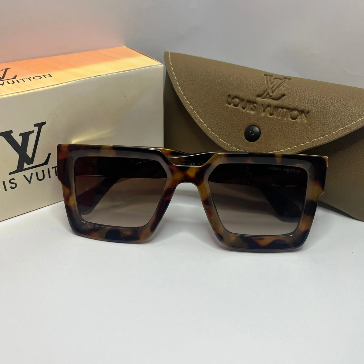 Tortoise Square Gradient Sunglasses